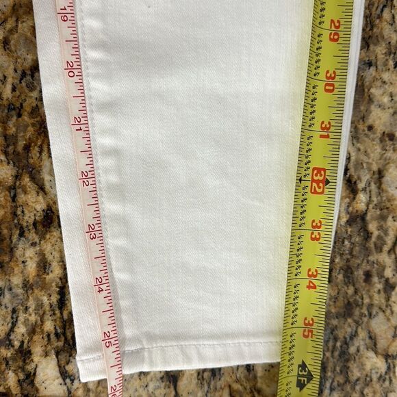 Talbots White High Waist Skinny Leg Ankle Length Jegging Size 8P - Picture 7 of 10